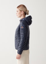 Colmar Transition Jacket (warm, down quilted jacket, fixed hood) dark blue Women